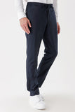 Stretch Side Pocket Casual Slim Fit Jogger Trousers 1003235121