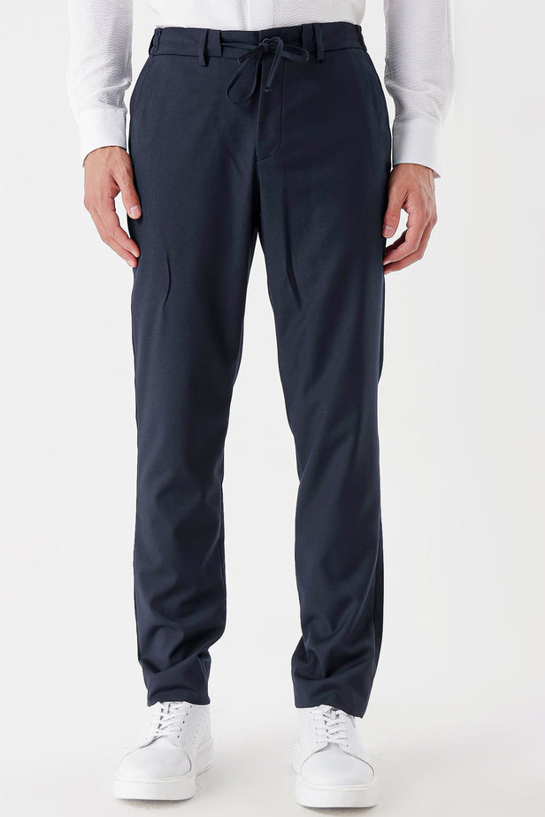 Stretch Side Pocket Casual Slim Fit Jogger Trousers 1003235121